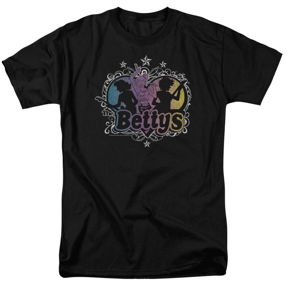 26 Archie Comics The Bettys T Shirt Licensed Comic Book Tee Black Unisex T-Shirt XXXL