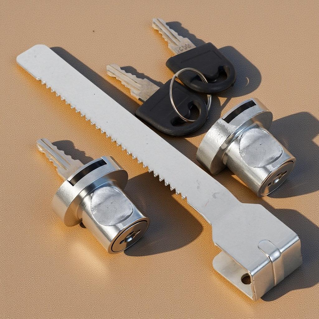 

1Set Ice Cream Freezer Sliding Glass Door Lock Keyed Ratchet Lock for Glass Display Case Security File Cabinet Locks with Key China Mainland