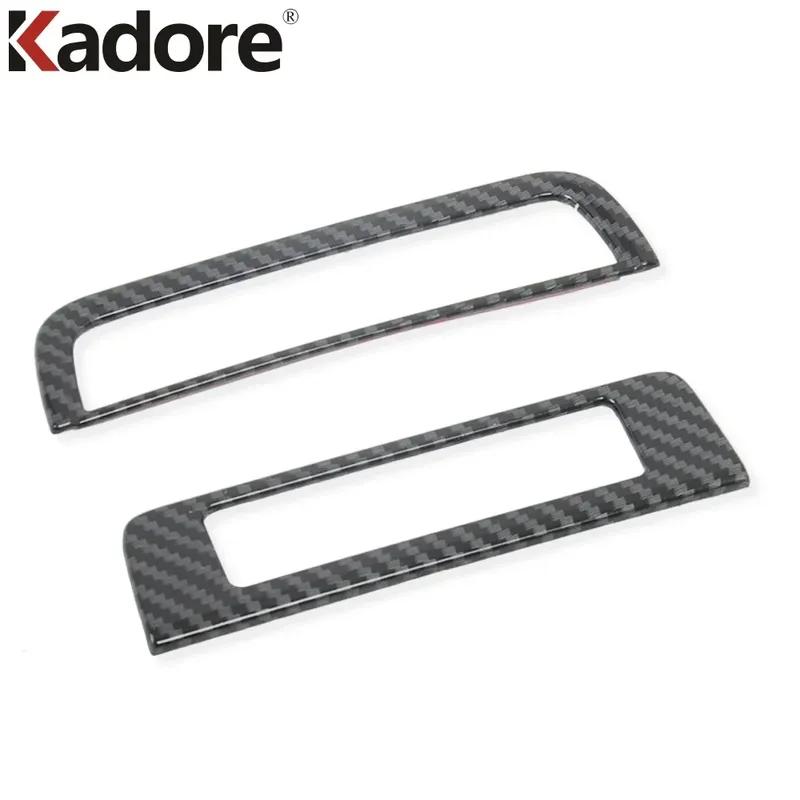 For Mazda 3 Axela BP - 2024 2025 Carbon Fiber Car Head Light Lamp Switch Button Panel Cover Trim Interior Accesorios