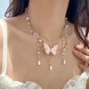 Süße Perlen Schmetterlings-Choker - Y2K Halskette für Frauen