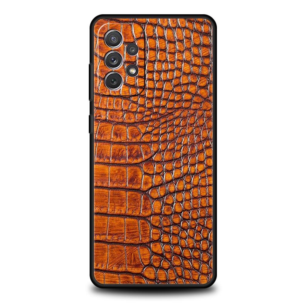 Pretty Luxury Snake Skin Phone Case for Samsung A51 A71 A21S A12 A15 A25 A31 A41 A52 A32 A23 A33 A53 A73 A03S A05S A13 5G Cover