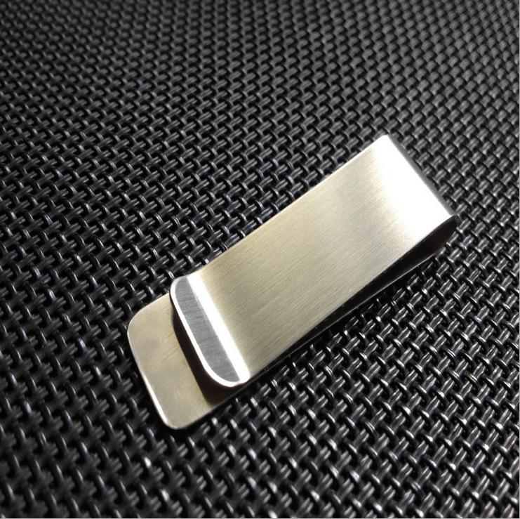 Creative Brass & Stainless Steel Money Clip - Thickened EDC Bill and Coin Holder 51x20x0.8 mm