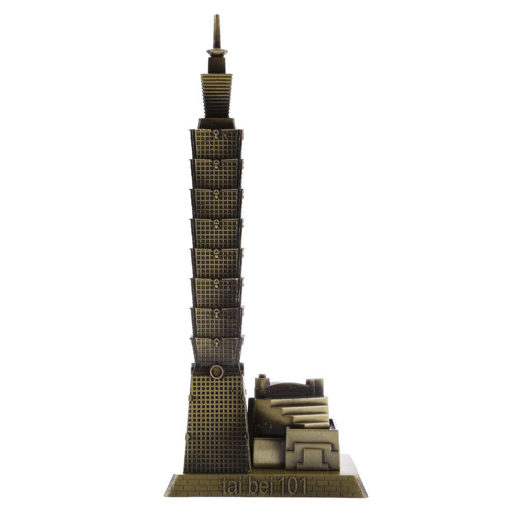 Vintage Taipei 101 Toren Gebouw Beeldje Standbeeld Model van Taiwan Huis/Kantoor Decor Verzamelingen