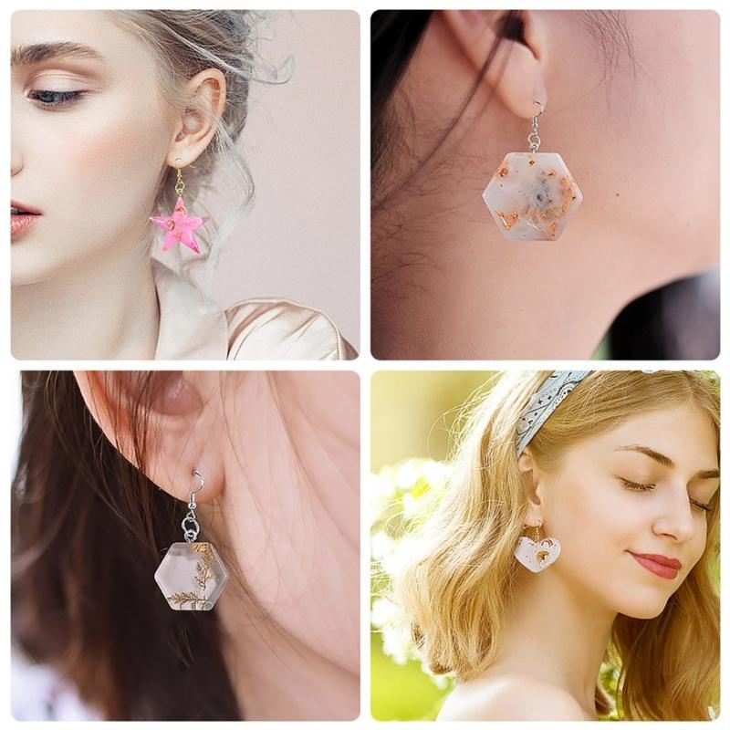 Oorbelhanger epoxy siliconen mal 3D gietmal DIY knutselaccessoires hars mal sieraden maken accessoires