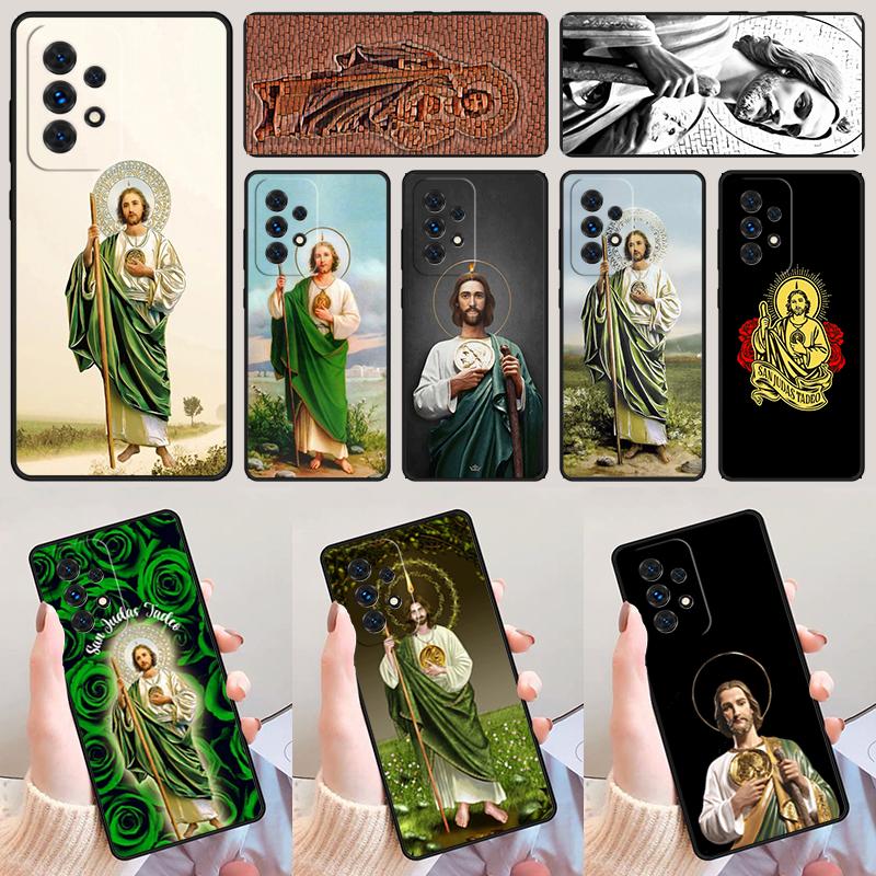 San Judas phone case For Samsung Galaxy A42 A31 A40 A51 A71 A32 A80 A91 A52 A72 A73 A20e A21S A50 A70 A11 A12 Cover