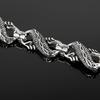 Kalen Dragon Bracelet Vintage Men's Carved Textured Bracelet Stainless Steel Jewelry Holiday Gift