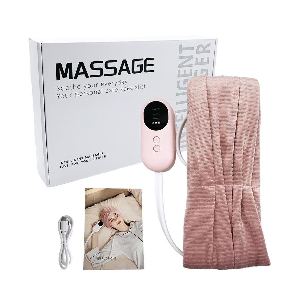 Migraine Relief Cap Electric Airbag Head Massage Heat Vibration Kneading Towel Headache Relaxation Treatment Anti Stress Machine