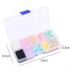 10 Grids Colorful Glass Beads, Beads Assortments Kit Spacer Small for Jewelry Making