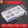 Huihuang 8-Compartment Food Sample Storage Box with Lid, 400ml