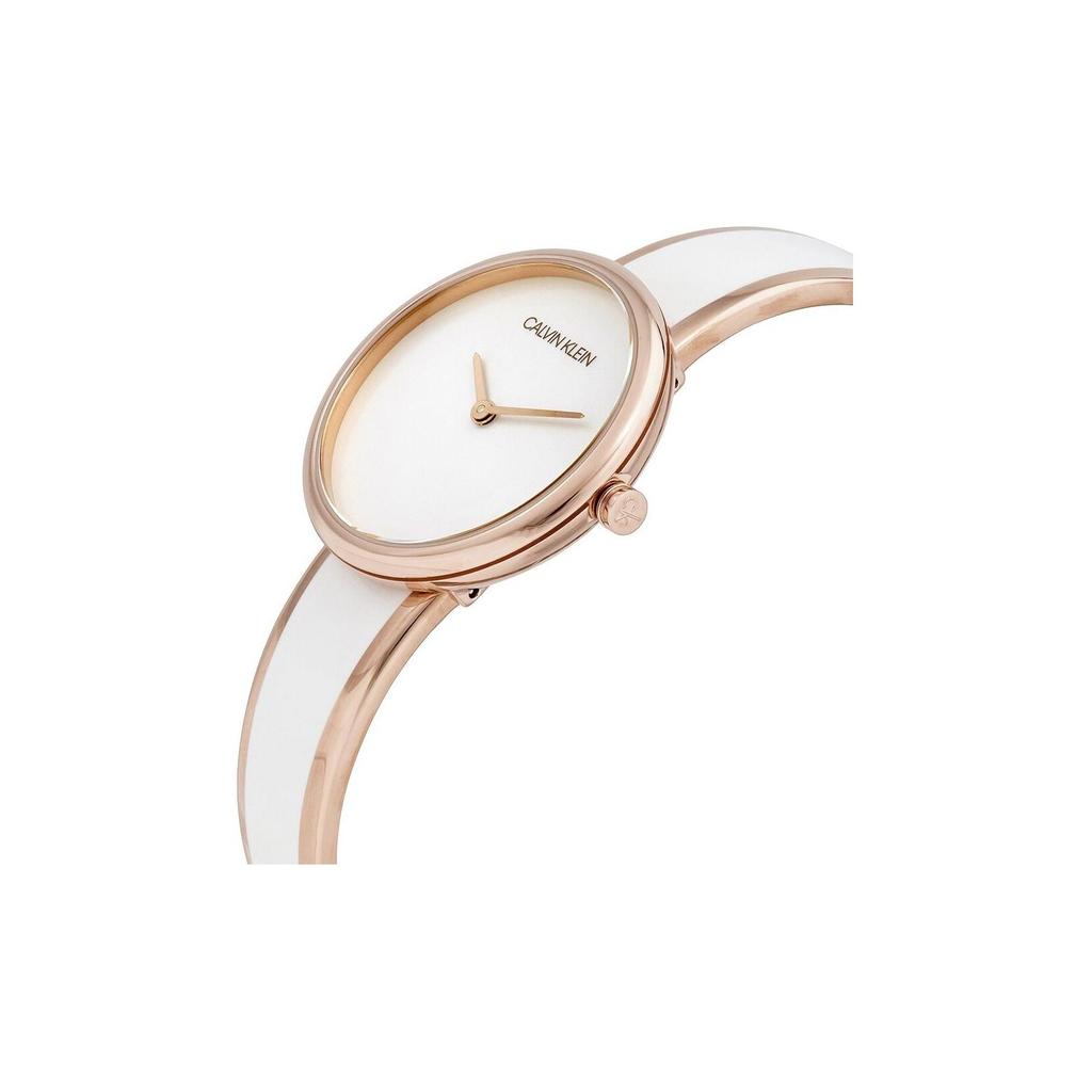 Calvin Klein Ck Quartz Watch Quartz Movement Stainless Steel Strap White Dial Fashion Women watches Silver K4E2N616