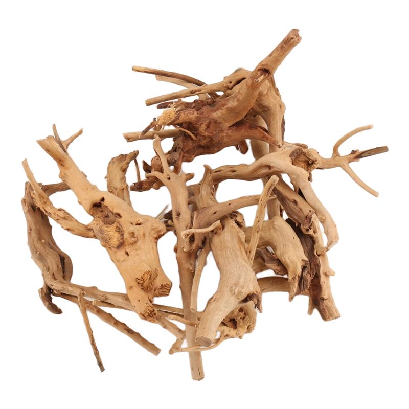 2025 Trend Mini Driftwood For Aquarium Natural Wood Branches Fish Tank Decorations Reptiles Tree Trunk Driftwood Assorted(10 Pac