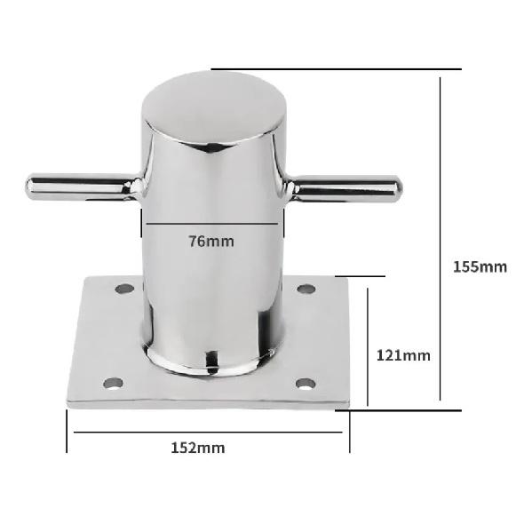 

D76mm Heavy Casting 316 Stainless Steel Single Mooring Bitt Bollard Single Mooring Bitt Technology Marine Hardware Accessories D76mm