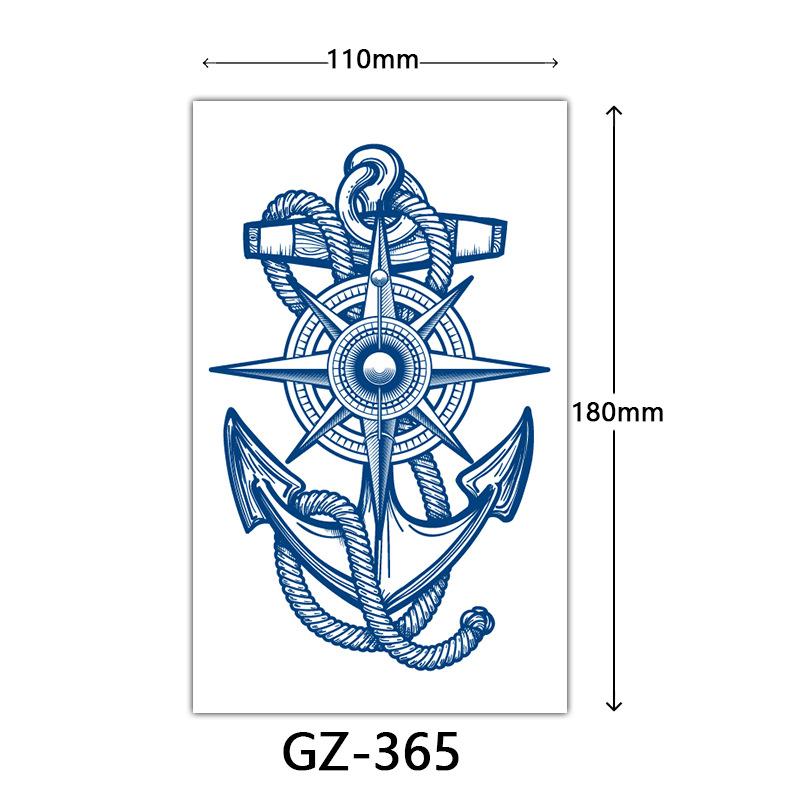 Kräuter-Tattoo-Aufkleber, Saft-Tattoo-Aufkleber, Englischer Buchstabe Semi-permanente Tattoo-Aufkleber Tattoo