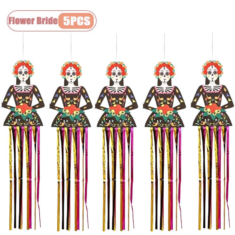 1-20PCS Halloween Pumpkin Bat Hanging Garland Party Decor for Bar Mall Scene Setup Background Wall Atmosphere Props