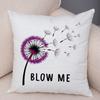 Faith Hope Love Pillowcase Double Print Hummingbird Dandelion Cushion Cover Soft Plush Enjoy Little Things Pillowcase for Sofa