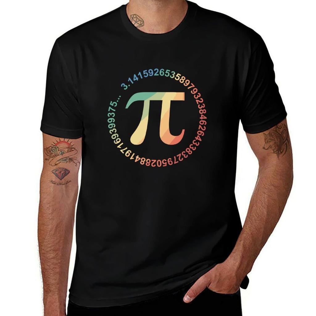 colorful PI TShirt Soft Lightweight Cotton TShirt
