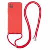 For Samsung Galaxy A22 5G (EU Version) Case Camera Protection TPU Phone Cover with Lanyard