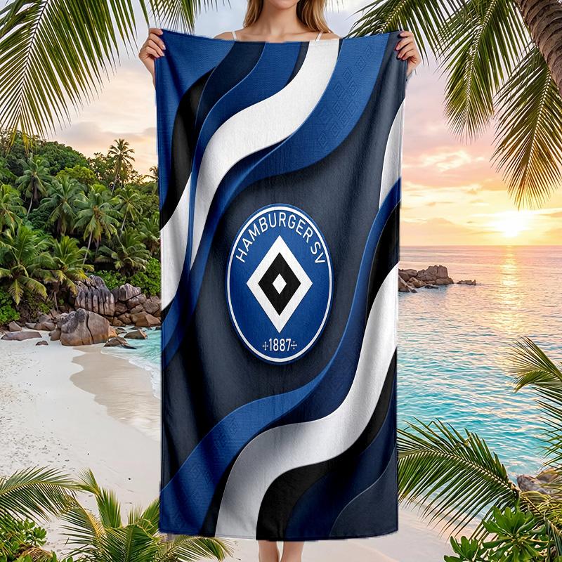 Asciugamano da Spiaggia Calcio Hamburger SV Morbido Microfibra Asciugamano Estivo Asciugatura Rapida Assorbente per Spiaggia Piscina Viaggio