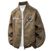 Spring and autumn polished men's leather jacket ruffian handsome stand-up collar locomotive casual trend slim leather jacket jacket jackets