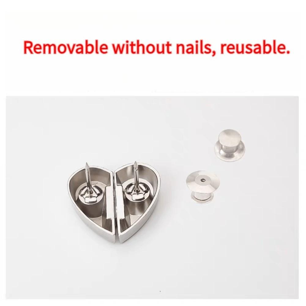 8PCS Heart-Shaped Magnetic Curtain Buckle Window Screen Fix Fastener Clip Hotel Privacy Protection