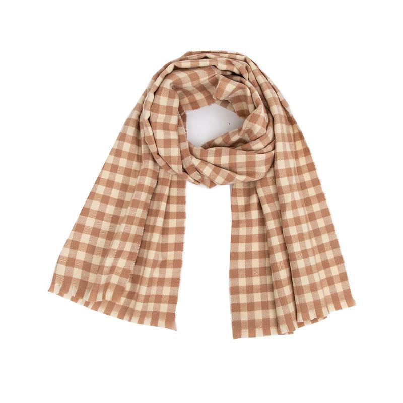 Imitation Cashmere Women Scarf Autumn Winter Small Plaid Scarve Pashmina Mujer Female Echarpe Hiver Foulard Bufanda Shawl Unisex