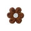 Cute Wool Knitted Flower Jewelry Handmade Diy Six-Petal Flower Accessories Hair Accessories Corsage Clothing Accessories