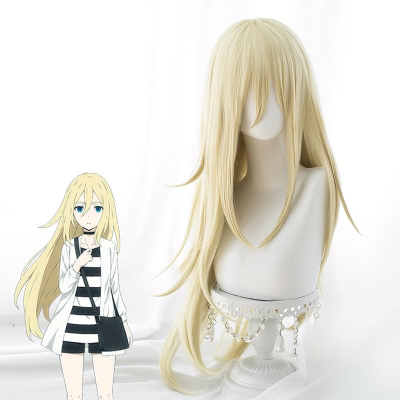 Rachel Gardner Wig Angels of Death Cosplay Wig Synthetic Blonde Hair Ray Cosplay Wigs One Size