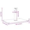 Sun Umbrella Base Ø32 38 48 mm Pole 15 kg Rectangular
