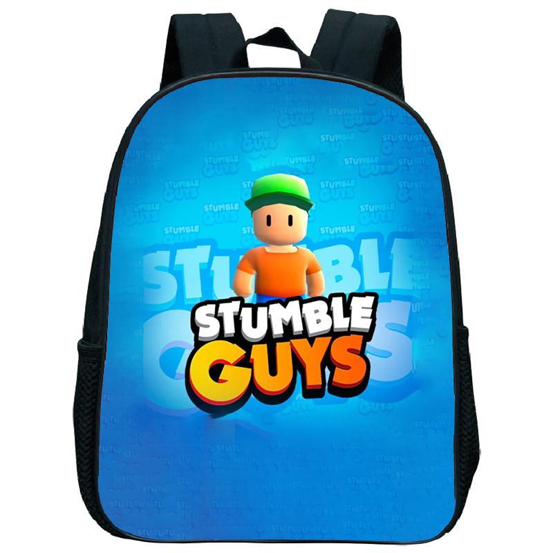 Stumble Guys Nursery Backpack Stumble Game Children Kindergarten Toddlers Student Schoolbag Shoulder Bag Kids Bags