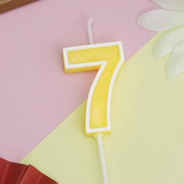Candy Colored Happy Birthday Number Candle Children's Party Creative Cartoon Jelly Colored Valentine's Day Activity Candle