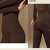 Set di biancheria intima termica da donna per autunno e inverno, aderente, snellente, a maniche lunghe, maglia intima termica e pantaloni termici