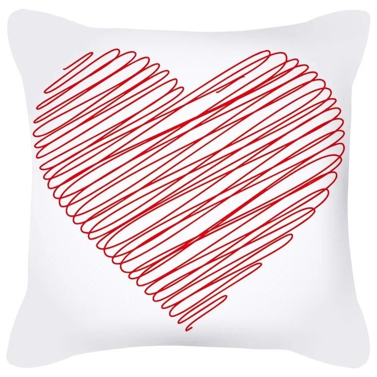 Home Decor Valentine Love Designs for Cozy Decor Pattern Cushion Cover Suitable for Sofa Bedroom Car Pillow Cover