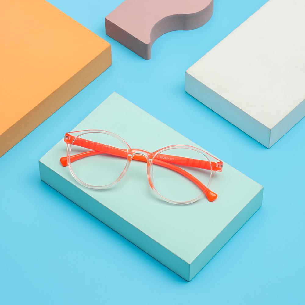 PC Şeffaf Yumuşak Çerçeve Mavi Işık Engelleyici Gözlük Şeffaf Lens Çocuk Gözlükleri Bilgisayar Gözlükleri