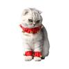 1 Set Cute Adjustable Day Dog and Cat Collar Necklace with Bell Pet Accessories Party Set Decoration