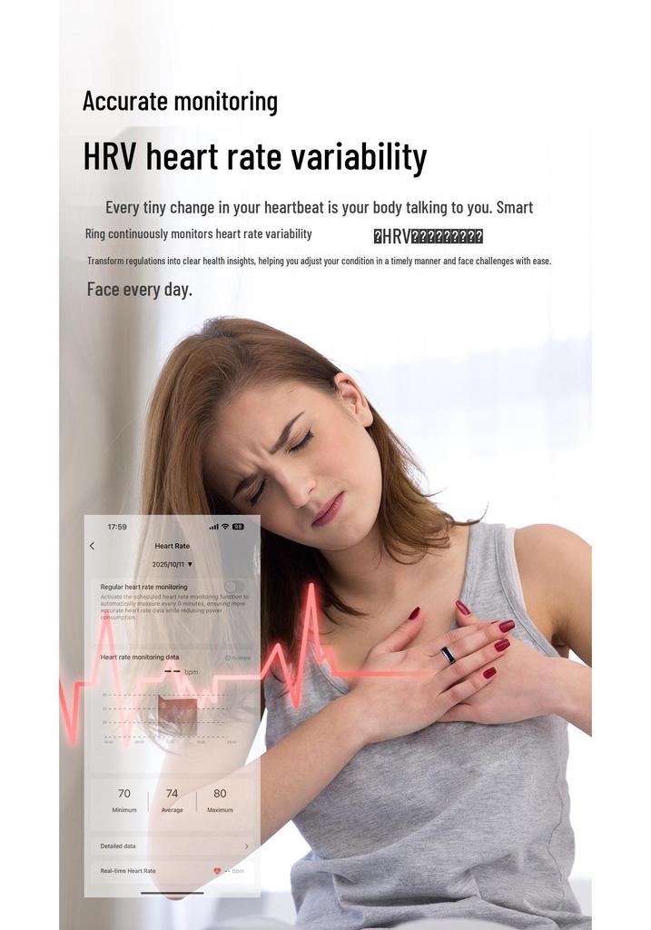 Multifunctional Bluetooth Smart Ring: Heart Rate, Blood Oxygen, Sleep Monitoring, Short Videos, Photos