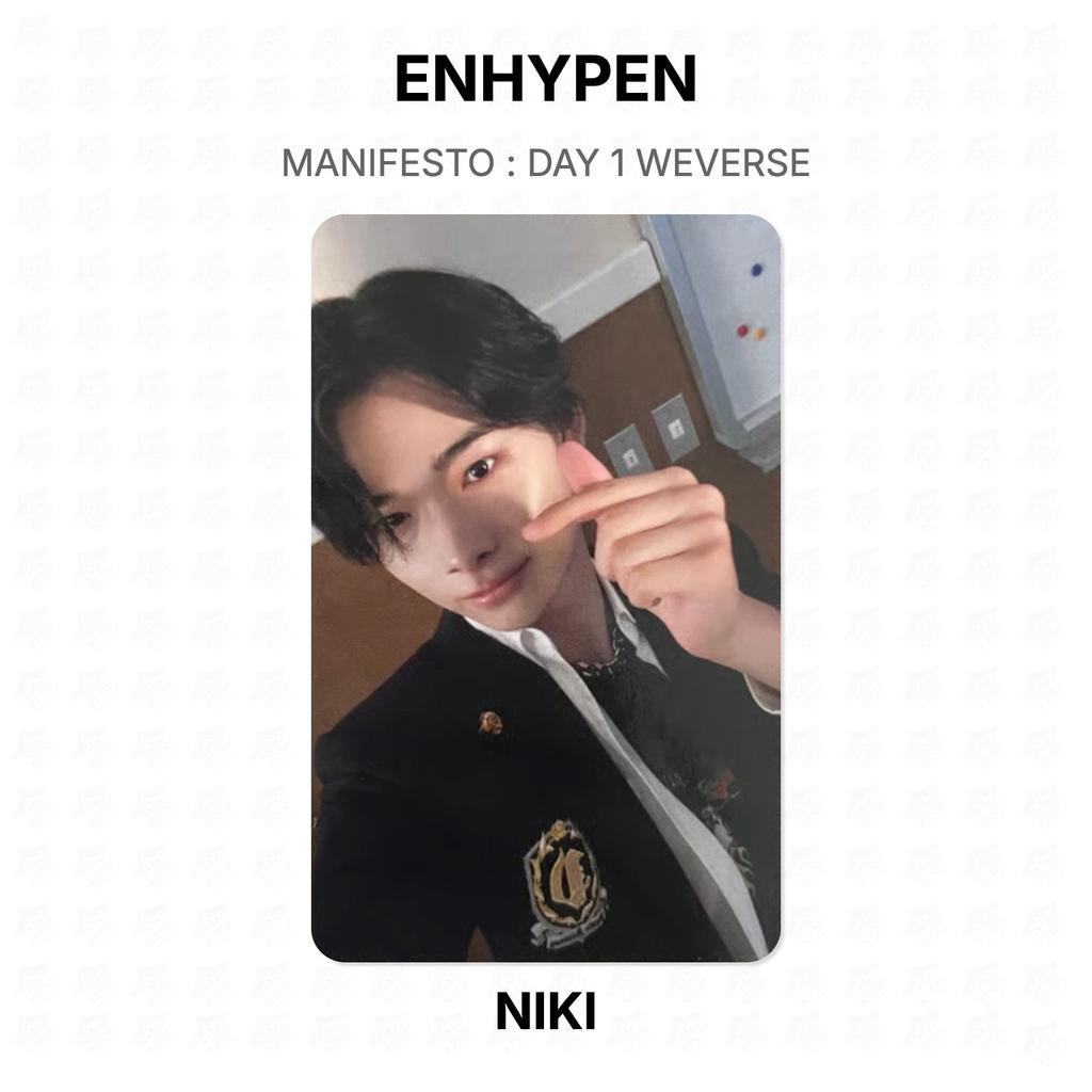 ENHYPEN MANIFESTO : DAY 1 WEVERSE Official Photocard