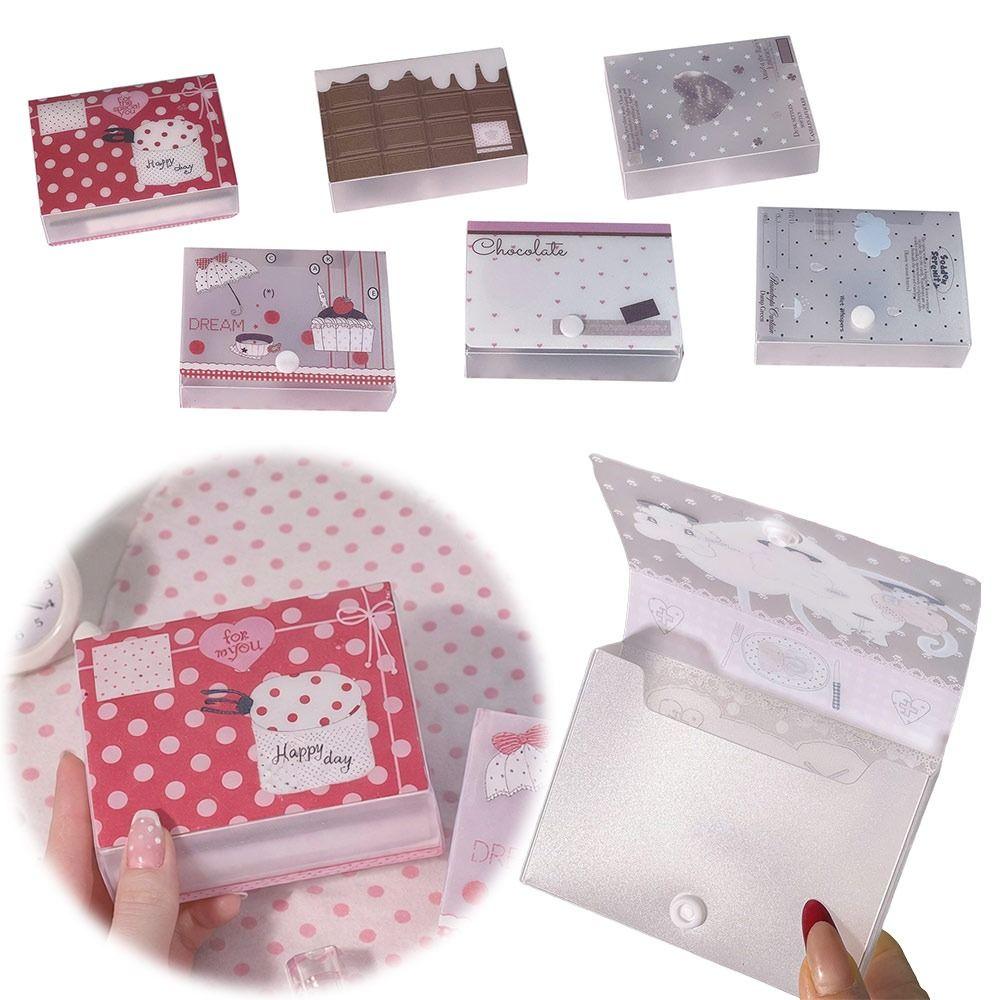 Jewelry Container Storage Box Frosted Texture Cards Box Cute Collection Box  for Storing Jewelry
