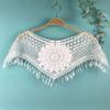 Women's Fashionable Lace Capelet with Embroidery Hollow out False Half Shirt Collar Neck for Special Occasion
