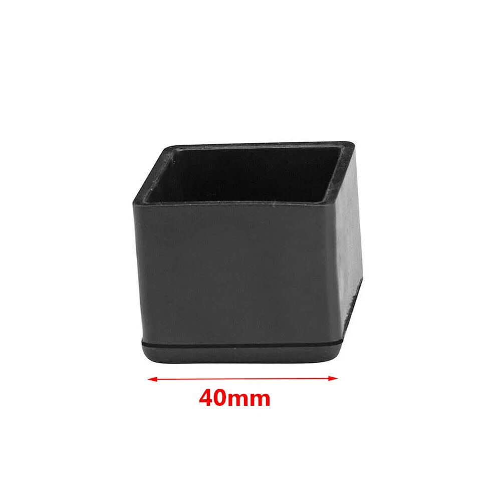 8Pcs Square/Rectangle Silicone Chair Leg Caps Table Cover Feet Pads Wood Floor Protectors Furniture Table Non-Slip Covers Tools