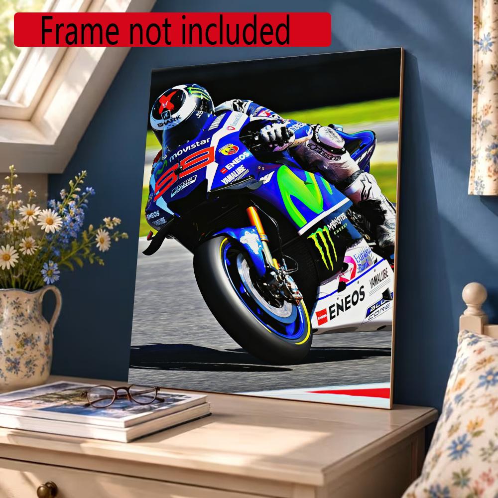 Jorge Lorenzo 5D Diy Diamond Paintings Mosaic Wall Round Diamond Art Painting Kits Embroidery Crystal Accessories Frameless