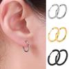 1 Paar Edelstahl Mode Punk Unisex Ohr Hoop Kreis Ohrringe Schmuck Geschenk