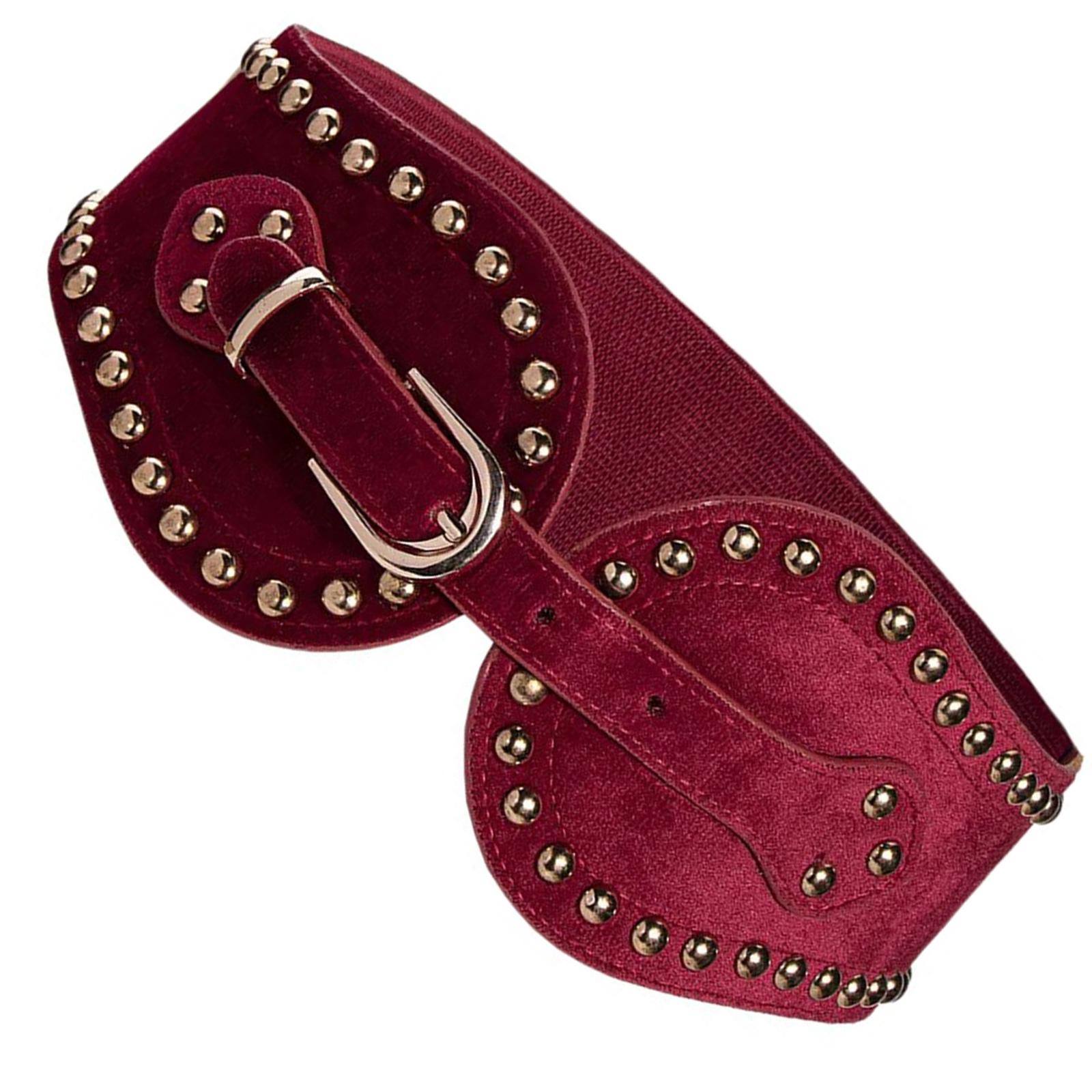 

Waist Belt Studded Buckle Punk Chain Costume Belt for Wrap Dress Waist Belt for Suit Skirt Jeans Jewelry бордовый
