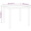 VidaXL Ensemble de Salle à Manger d'Extérieur 3 pcs Mobilier à Dîner de Patio Table et Chaises de Repas de Terrasse Mobilier 3073512
