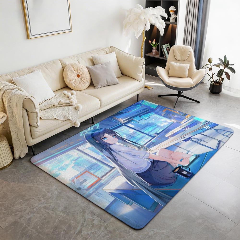 Game G Blue Archive Floor Mat Eco  Flannel Doormat Non Slip Odorless Indoor Floor Rug Soft Short Plush Home Mat