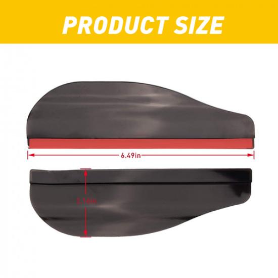 Black Rear View Side Mirror Rain Board Eyebrow Guard Sun Visor Rainproof Clear