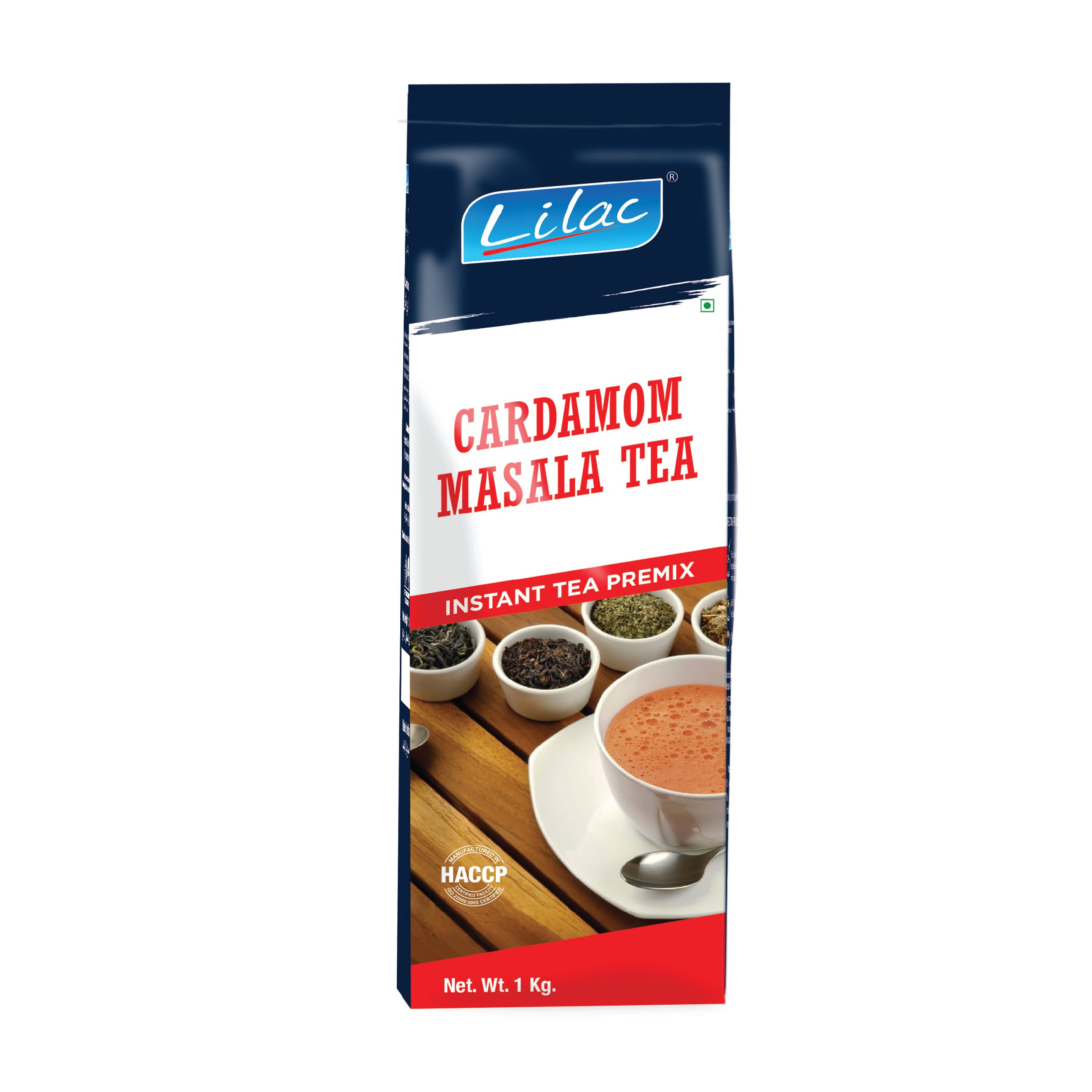 Lilac Cardamom masala tea premix instant 1 kg Pack, Strong Chai- Premium Powdered tea, masala Elaichi chai | Instant Tea Premix Vending Mac