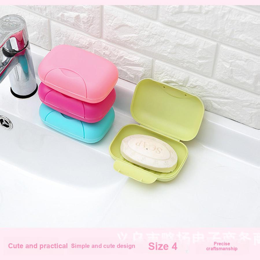 Portable Travel Soap Box with Lid, Large Size Plastic Soap Case for Travel