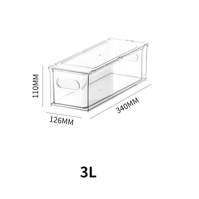 

Штабелируемый выдвижной ящик холодильника, для кладовой, шкафа, кухни, одежды, холодильника 3L
