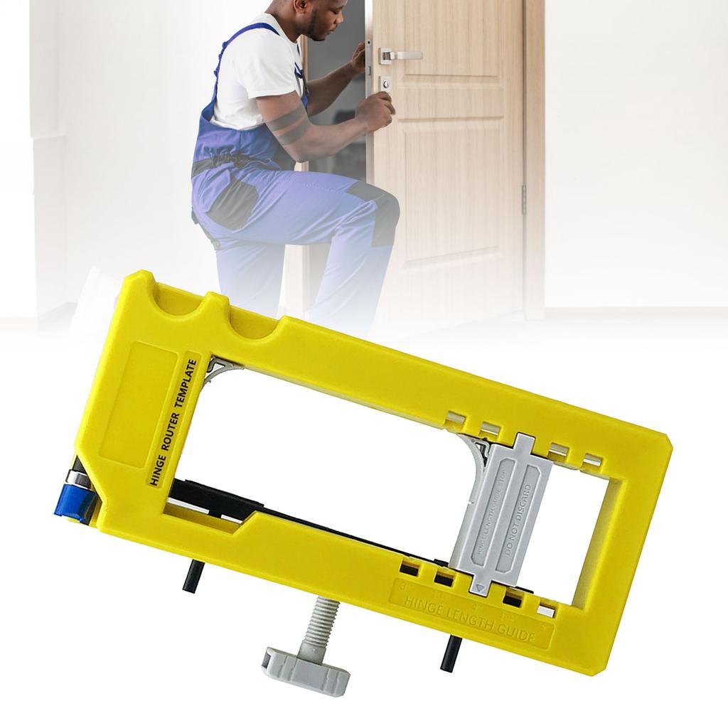Szablon do frezowania zawiasów drzwiowych Plastikowy Długość 3‑5 cali Promień 1/4‑5/8 cala Szablon do frezarki do zawiasów do obróbki drewna