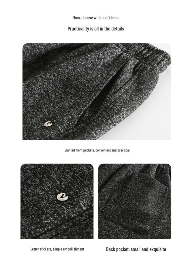 Tao Town Mädchen Strickhose mit weitem Bein - Stilvolle Frühling- und Herbst-Freizeitkleidung für Kinder